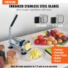 VEVOR French Fry Cutter, Potato Slicer with 1/2-Inch and 3/8-Inch Stainless Steel Blades, Manual Potato Cutter Chopper with Suction Cups, Great for Po